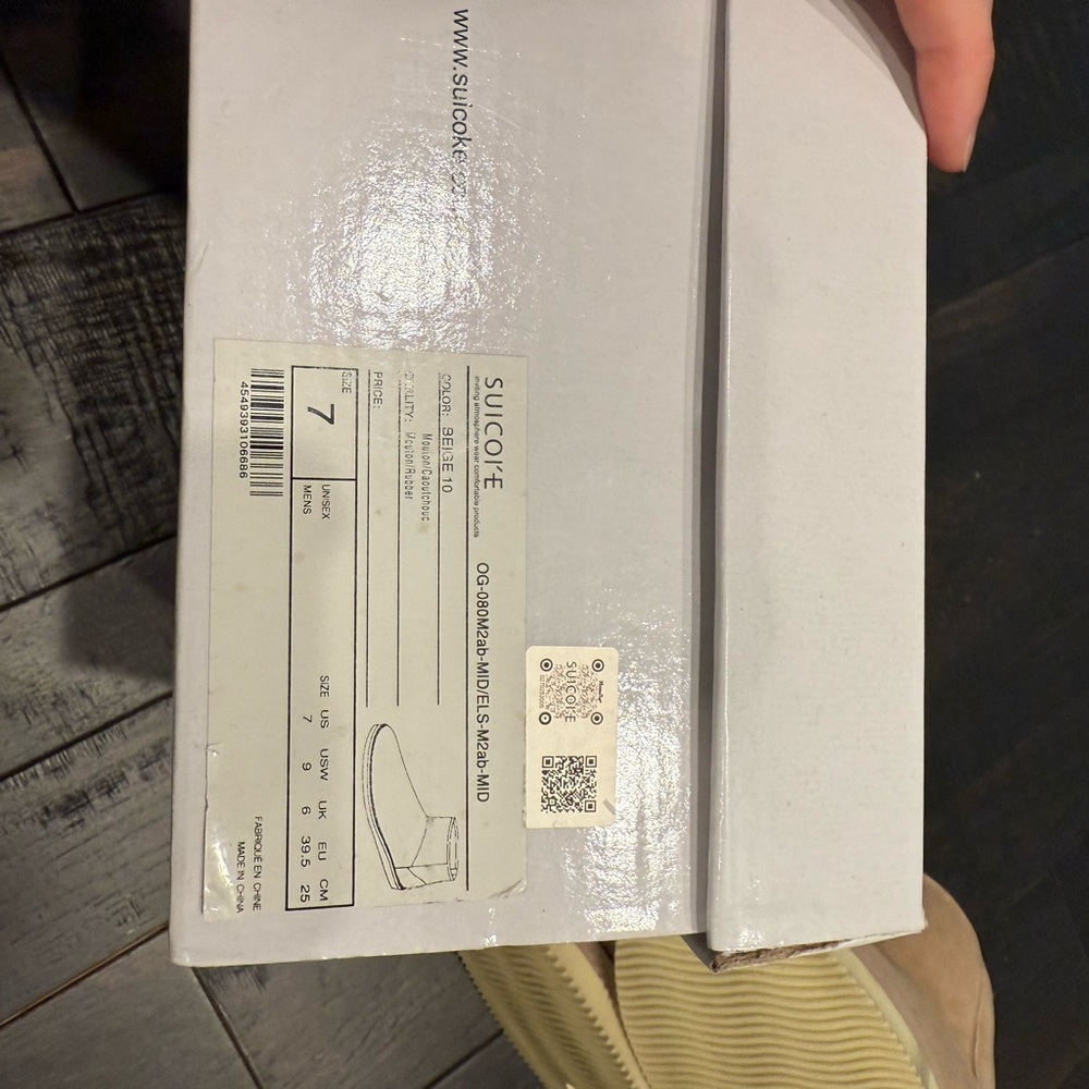 Suicoke ELS-M2ab-MID beige ankle boots W7/W9 sheepskinn